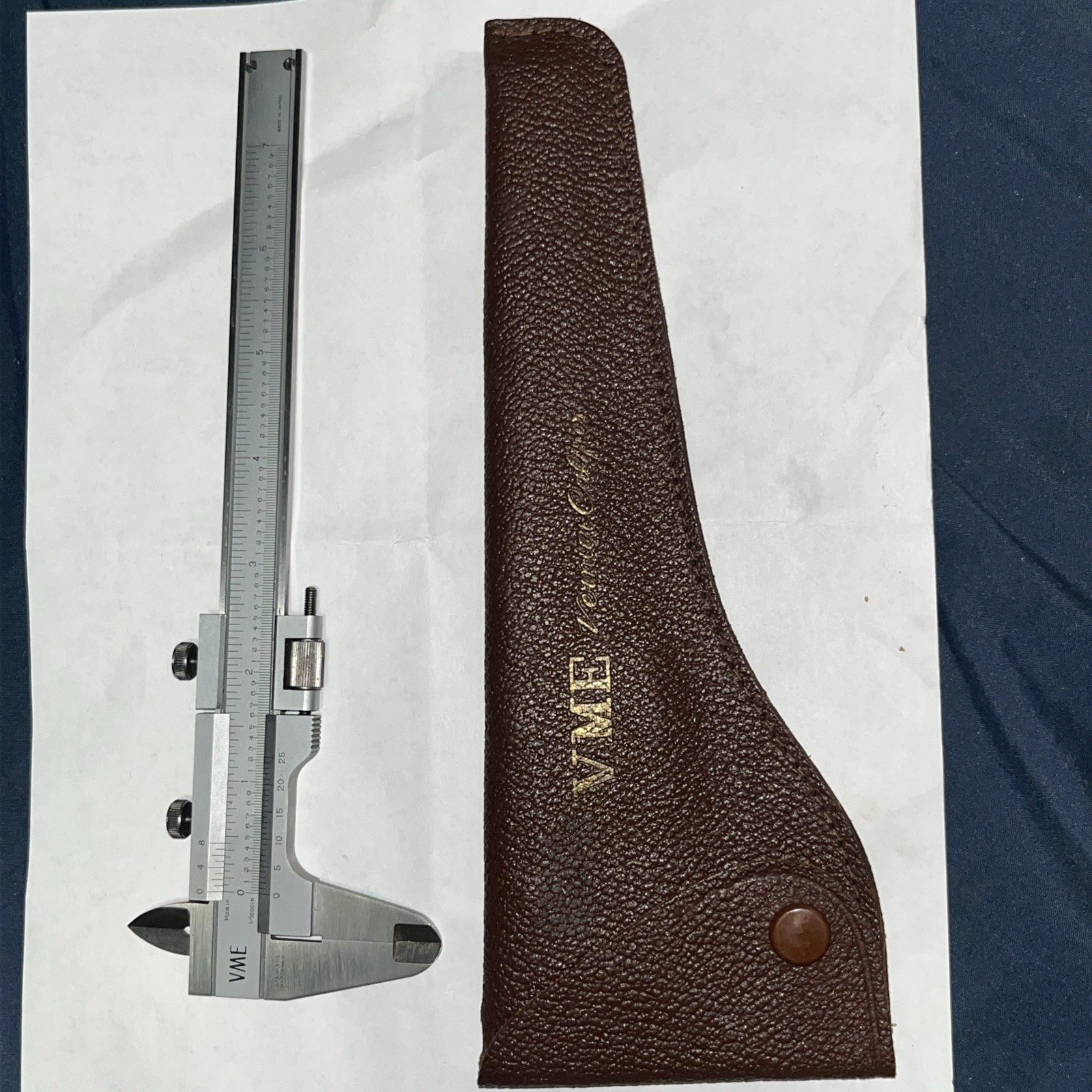 Calipers, VME 6" Machinist's Vernier Calipers (.001") Stainless, Hardened, Japan