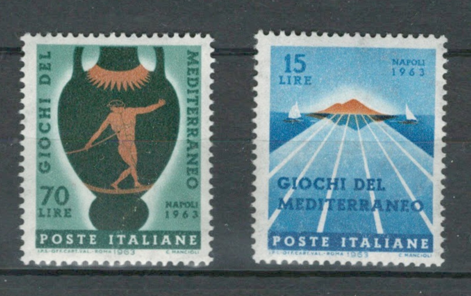 ITALY EUROPE GIOCHI DEL MEDITERRANEO COMMEMORATIVE SETLOT (ITALIA 635)