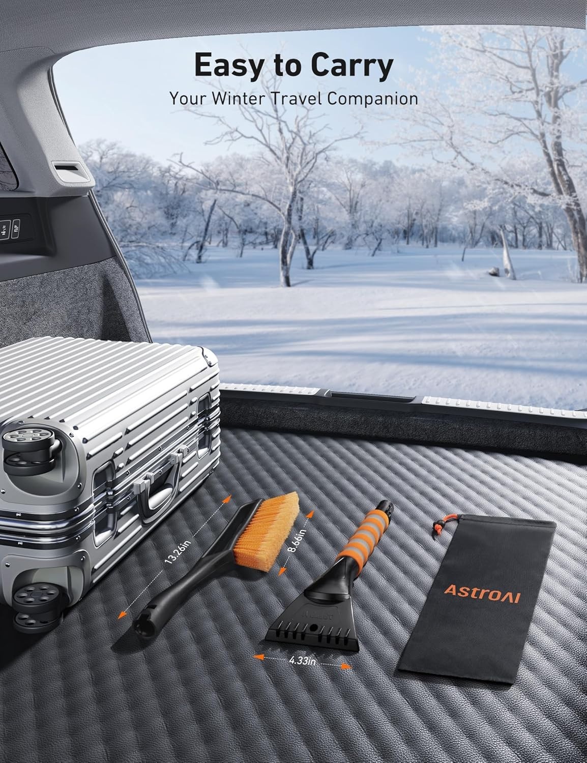 Must-Have 27" Snow Brush & Ice Scraper - Protect Your Windshield This Winter