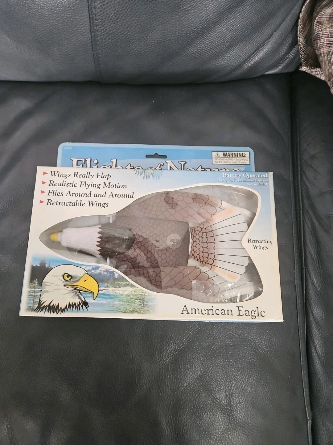 Flights of Nature American Eagle Realistic Flying Motion Battery Op Bird