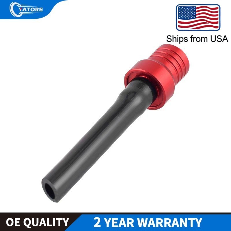 Fuel Gas Tank Cap Vent Air Valve Breather Tube Pit For Dirt Bike Motorcycle red