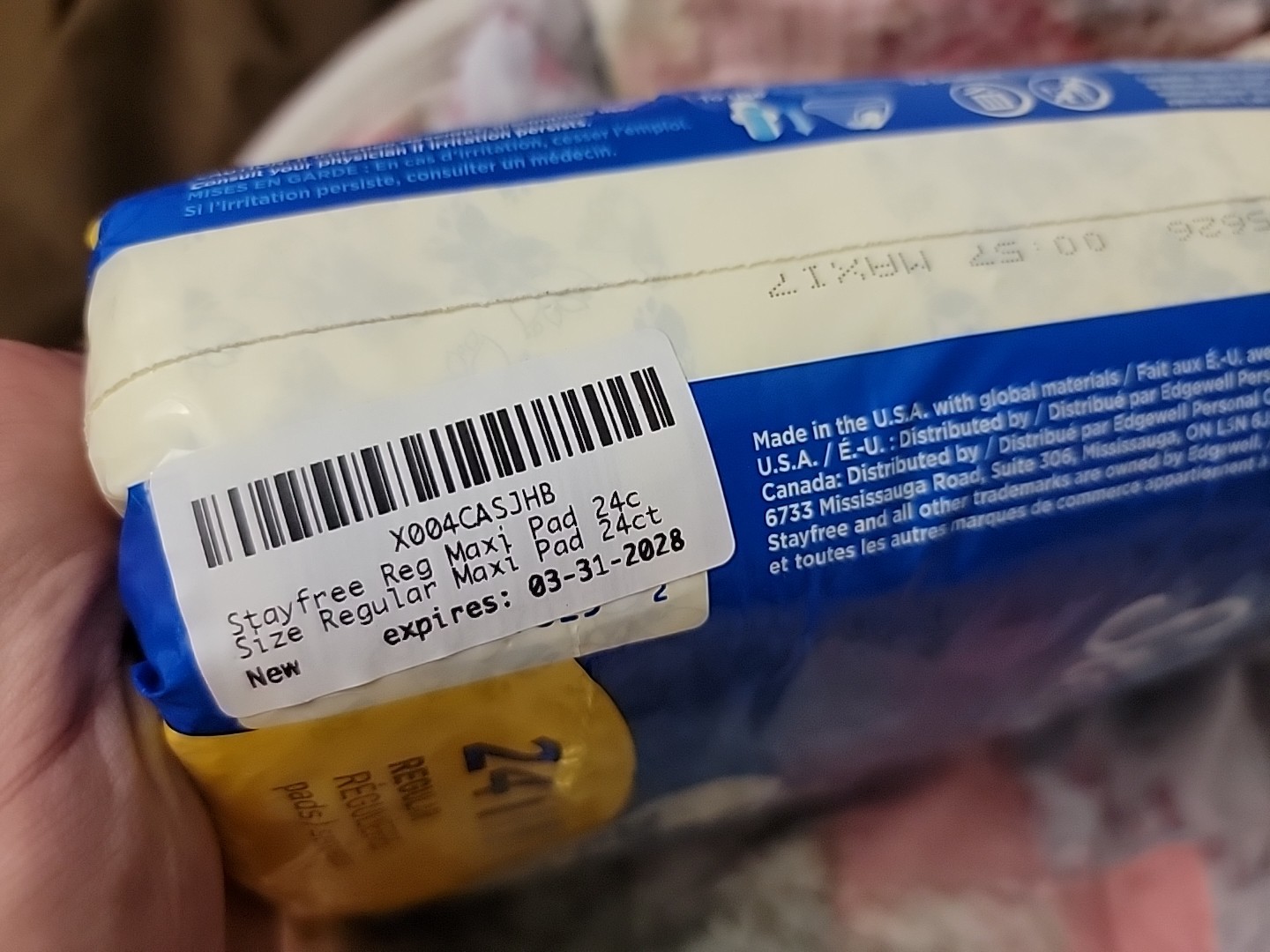 Reg Maxi Pad 24c Size 24ct Stayfree Regular Maxi Pad 24ct