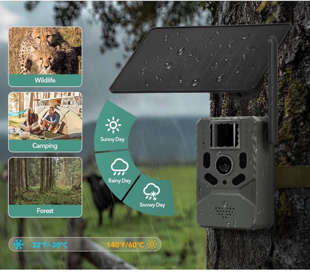 Cellular Trail Camera Built- in 4G LTE SIM Card Auto Connect