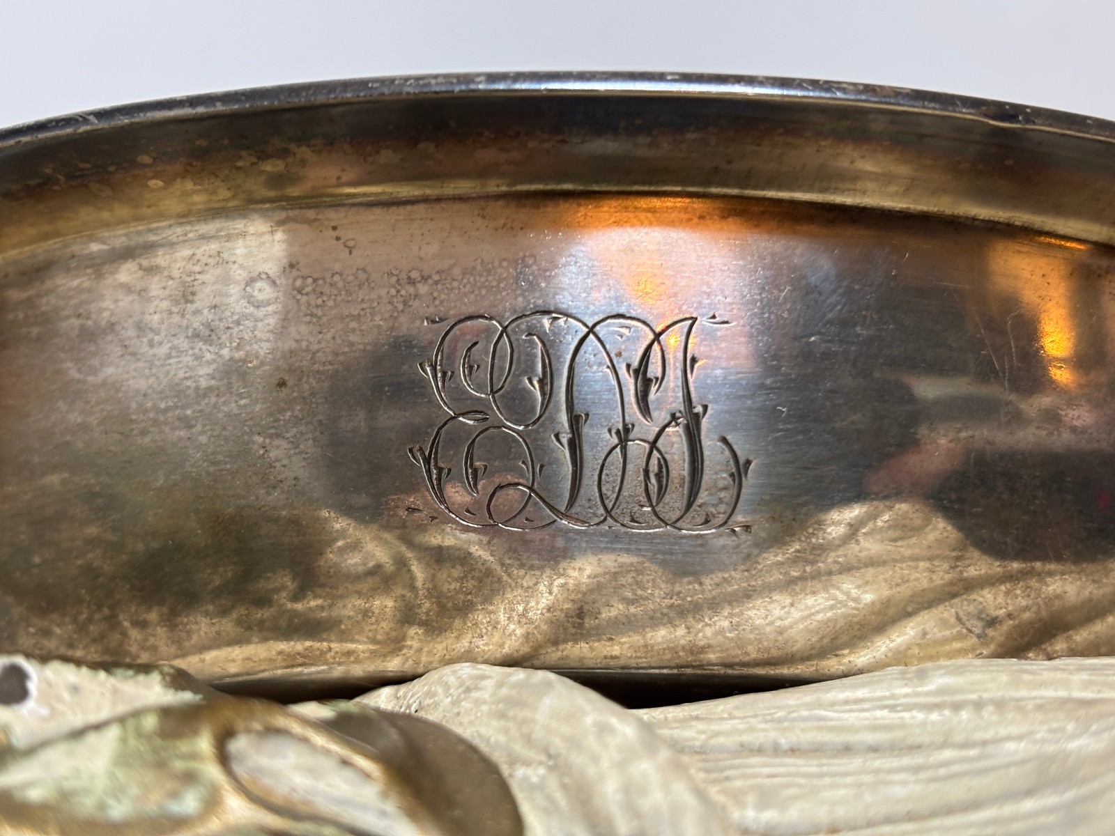 Small 6.25 Oval Dish by Wilson Co. - Silver Soldered Nickel Silver