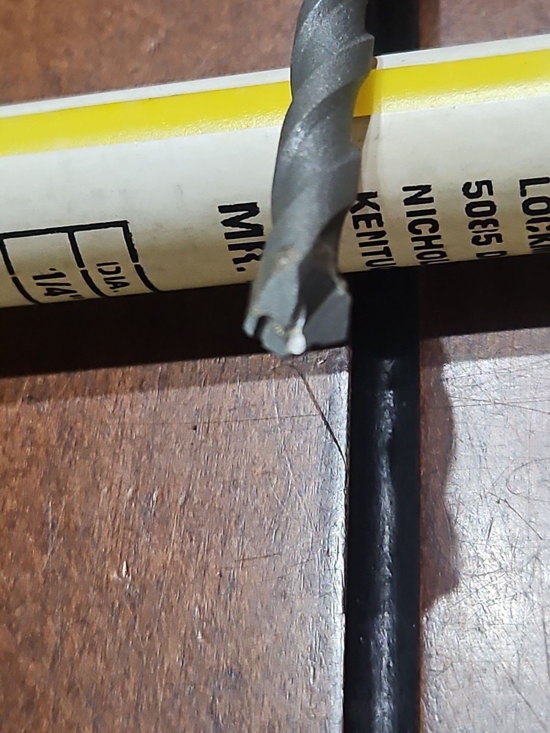 1/4" Mr Twister 4 inch LOCKMASTER LOCKSMITH Hardplate Safe Drill Bit