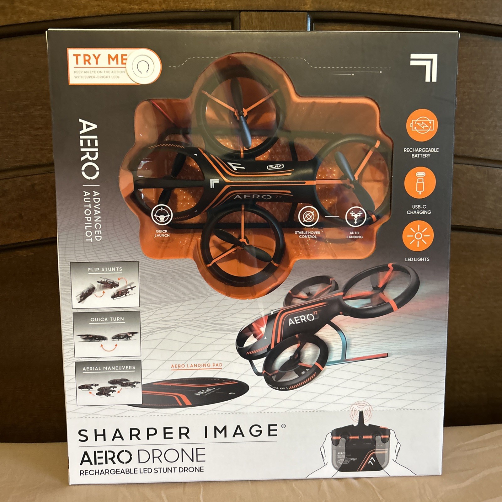 Sharper Image G43 Rechargeable Aero Advanced Autopilot Stunt Drone