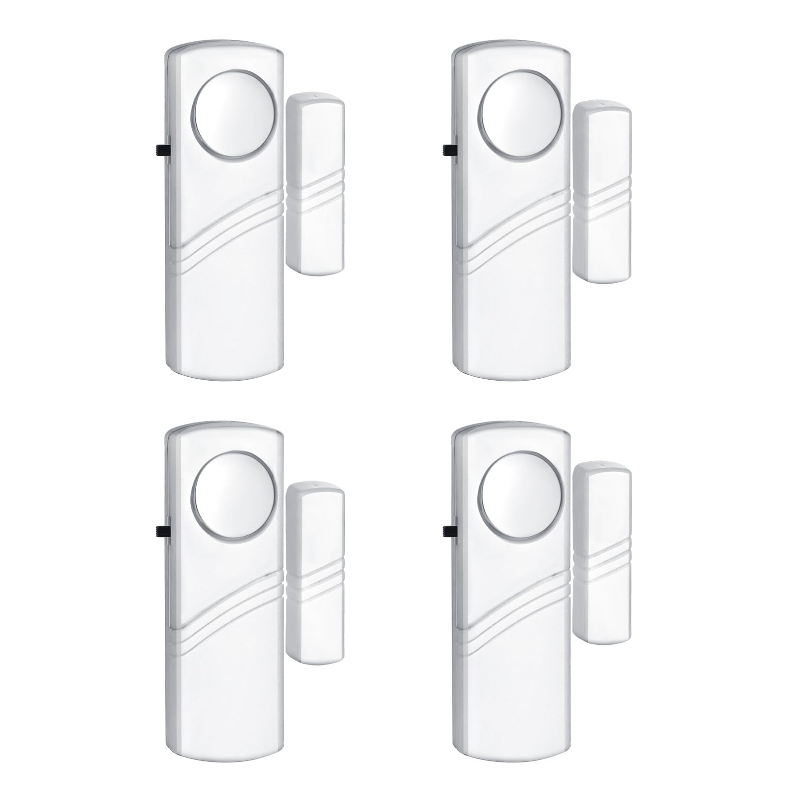 Security Door Window Alarm, Wireless Sensor 3.4 x 1.1 x 0.6 inches, white