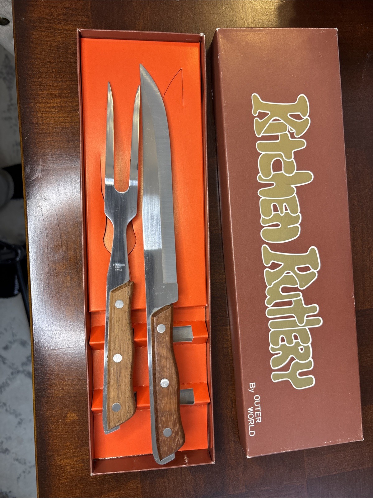 Vintage Kitchen Kutlery Fork And Knife Set