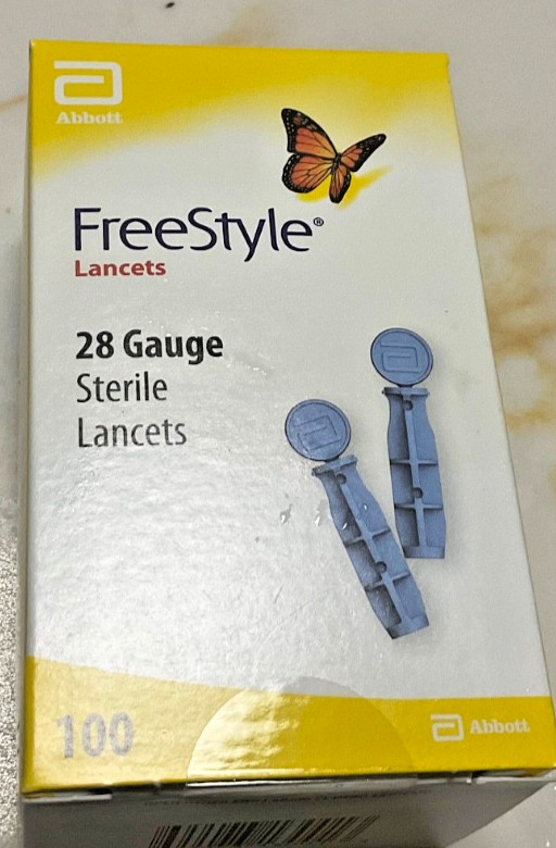 Freestyle 28 Gauge Sterile Lancets - Pack of 100