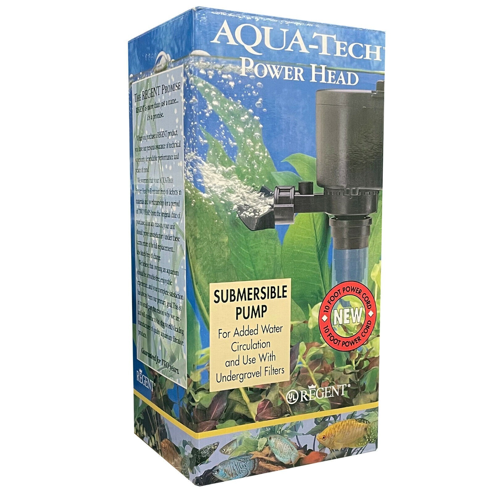 Aqua-Tech POWER HEAD SUBMERSIBLE WATER PUMP for Aquariums Fish Tank EASY TO USE