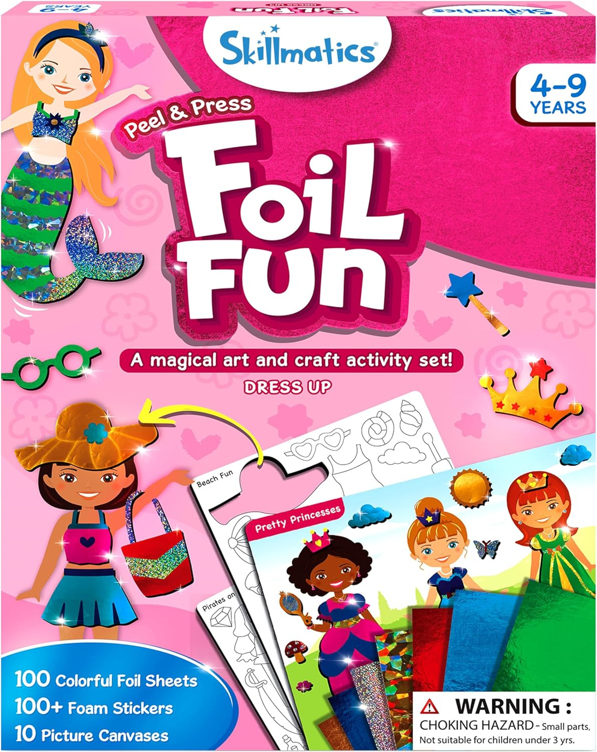 Art & Craft Activity-Foil Fun Dress Up,No Mess Art for Kids,Craft Kits & Supplie