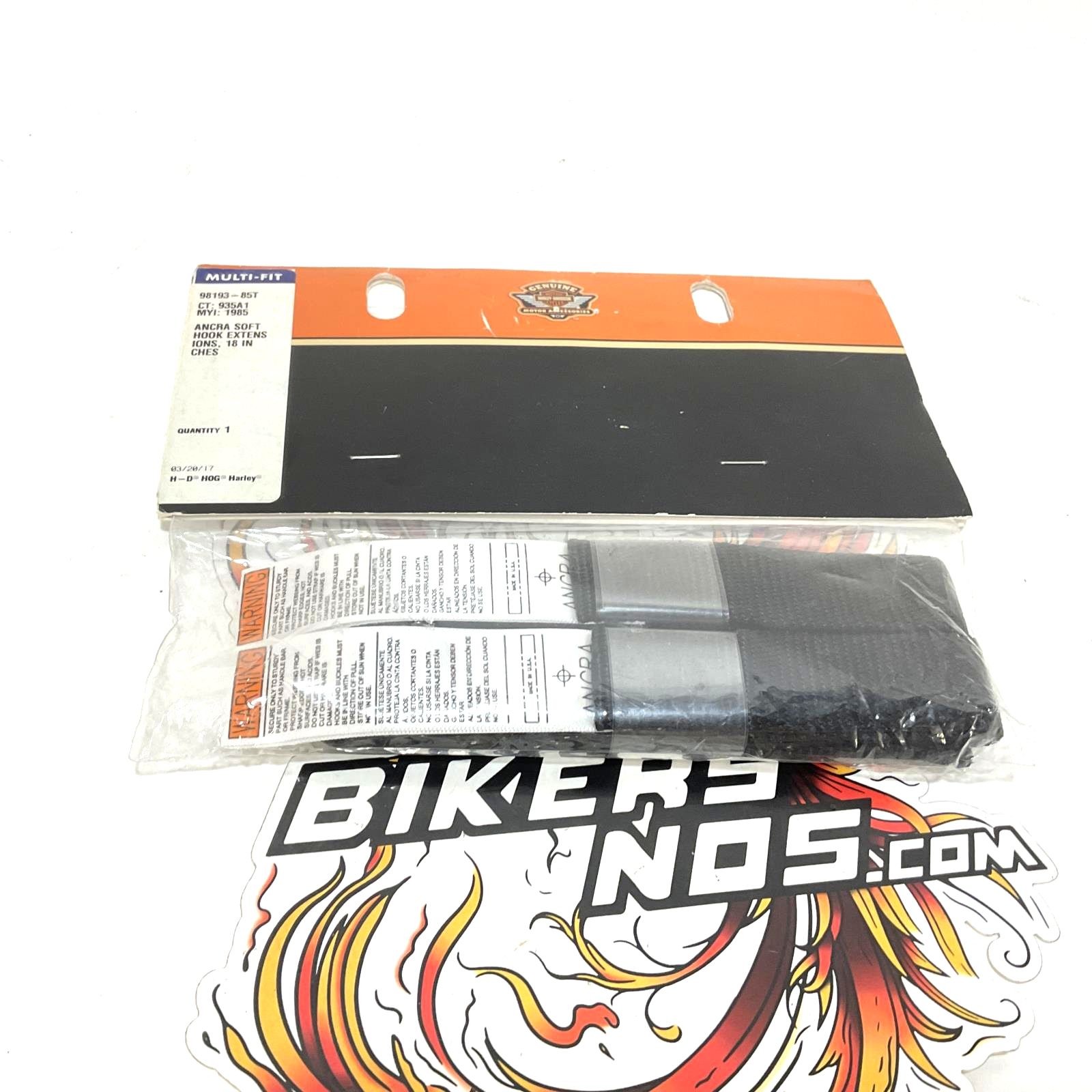 NEW Genuine Harley 18" - Soft Hook Tie Down Extensions Strap 98193-85T