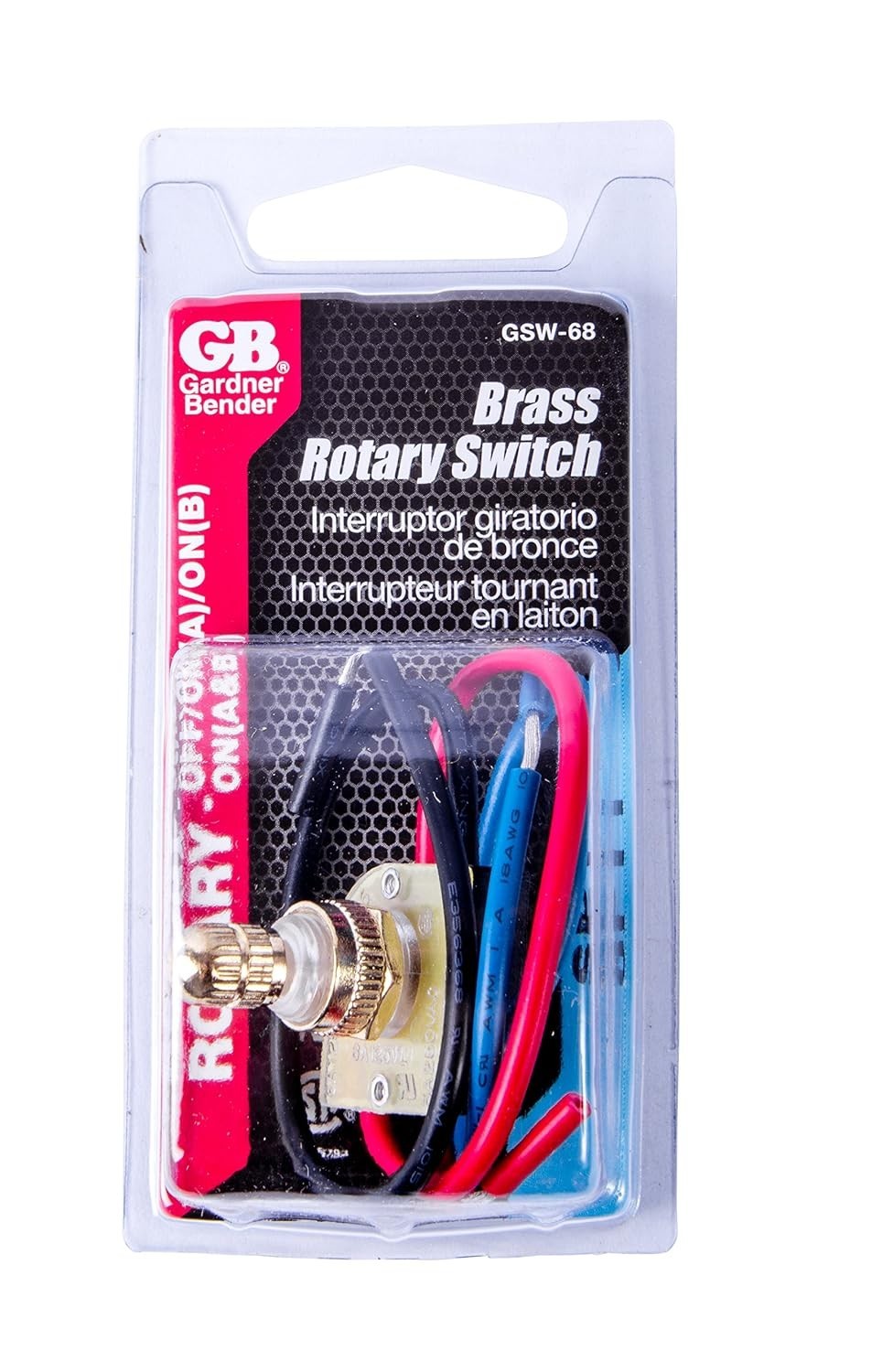 Efficient 6A Brass Rotary Switch with Quick Connect, Ideal for Home Applications