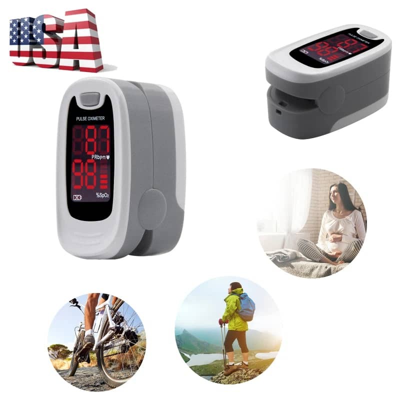 Portable Finger Pulse Oximeter for Accurate Blood Oxygen Heart Rate Monitoring