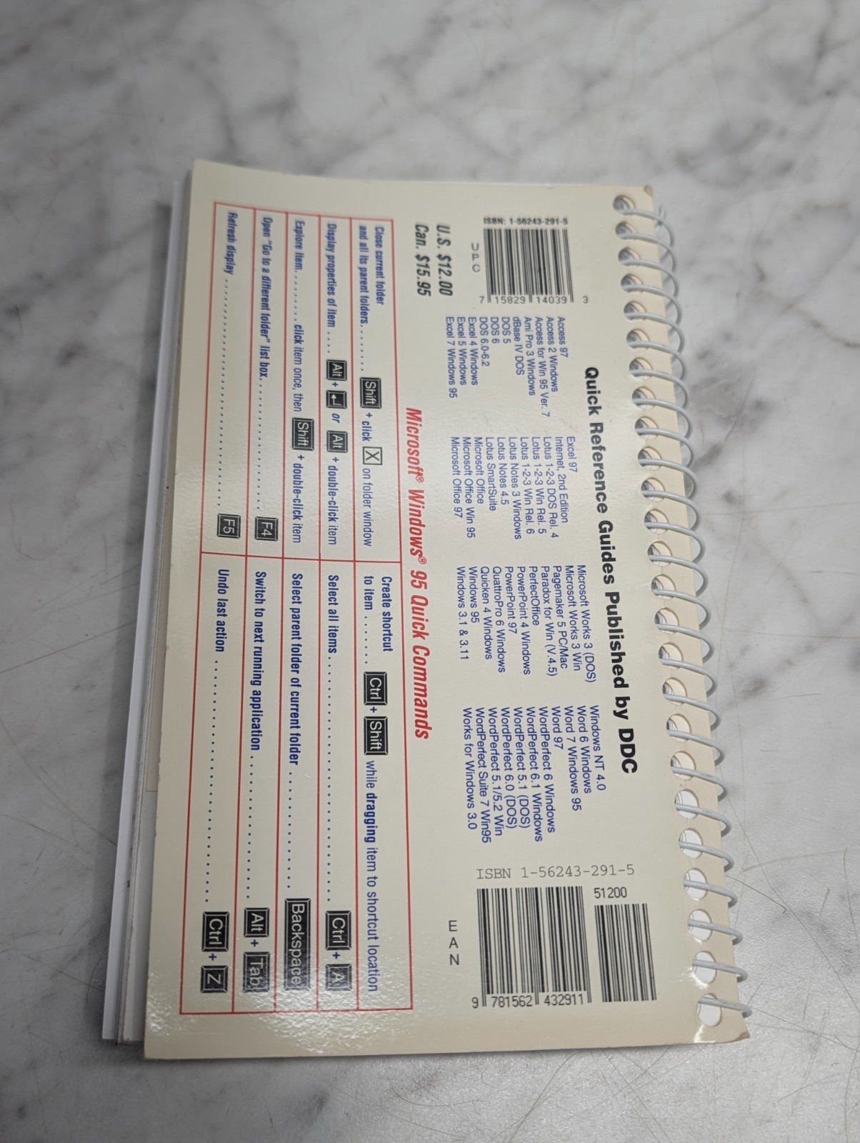 DDC Quick Reference Guide Microsoft Office for Windows 95 Professional Version
