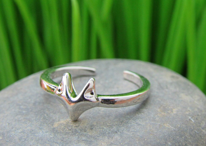 Daily Use For Women's Solid Metal Adjustable Attractive Toe Ring 925 Silver