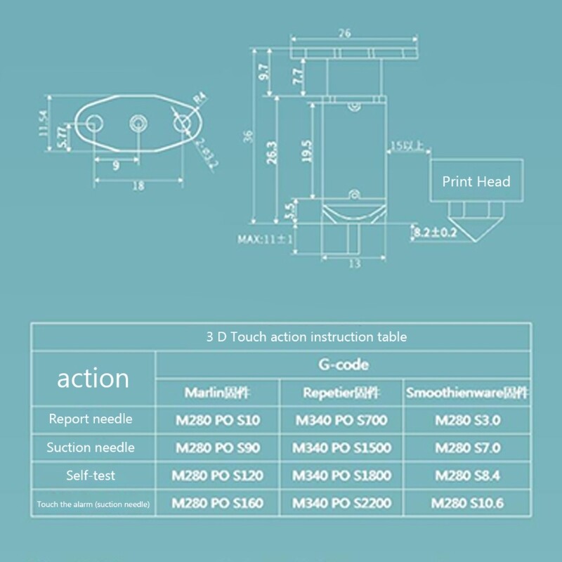 Set for 3D Printer Auto Levelering Upgrated for Ender 3/3s