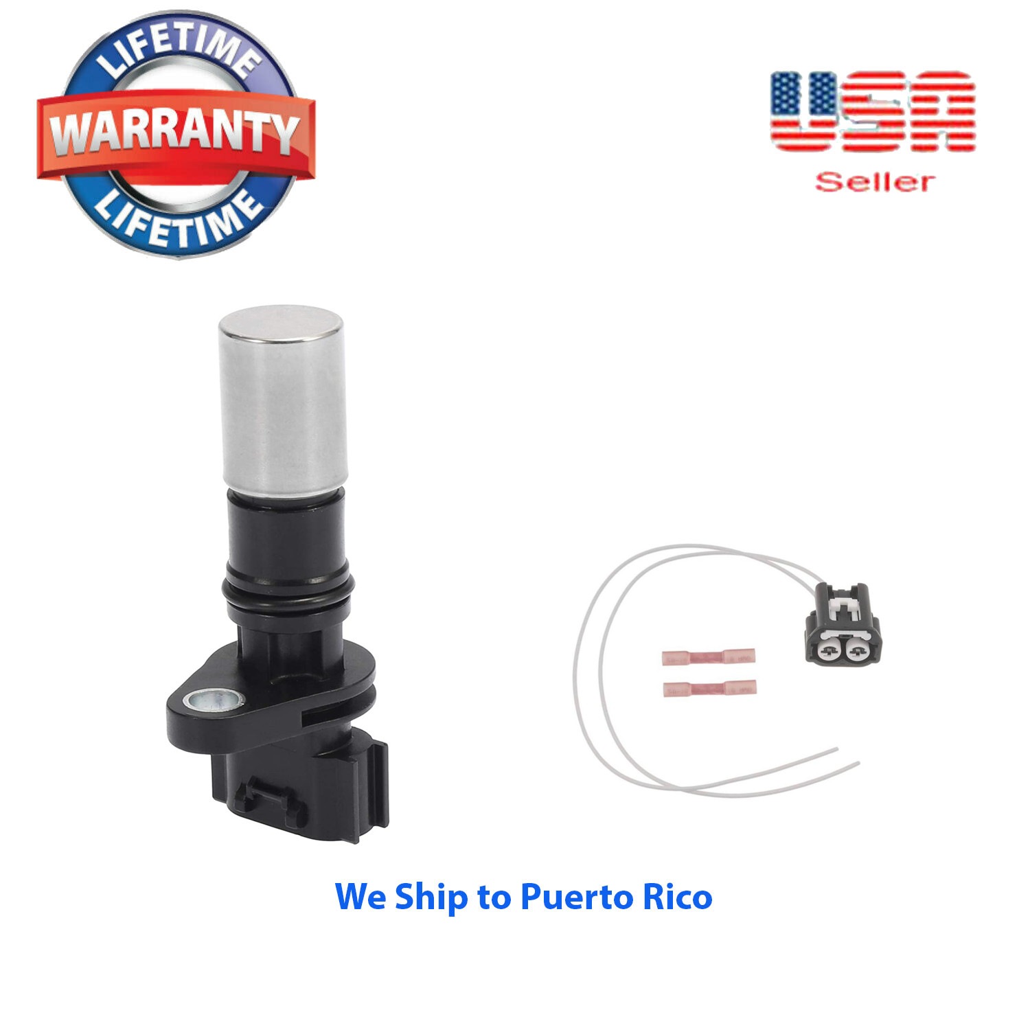 Crankshaft Position Sensor +CONNECTOR FOR xA xB Echo Prius Prius C Yaris L4 1.5L