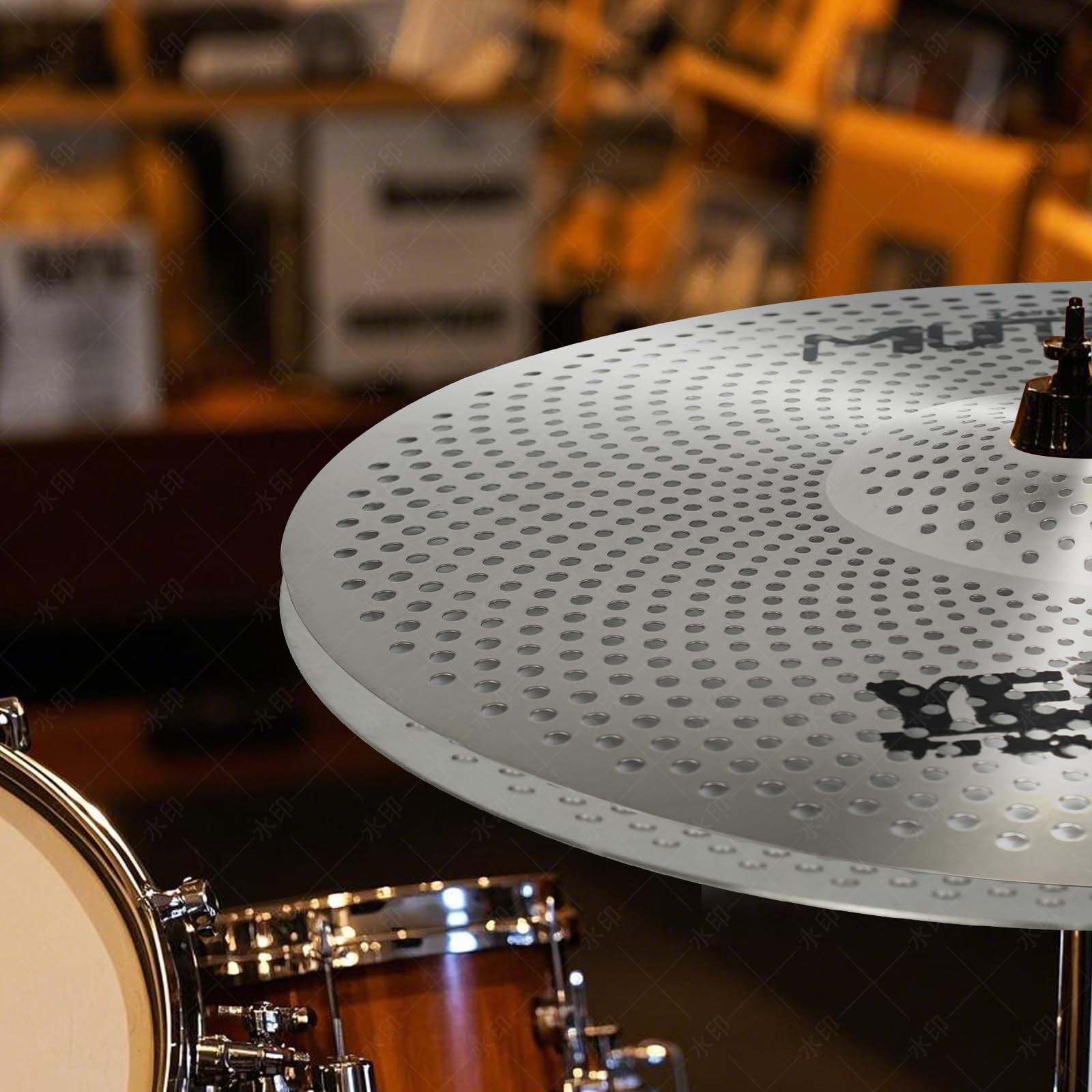 Cymbal Pack,Drum Cymbals Set 5 pcs Silver-Low Volume Pack with Bag