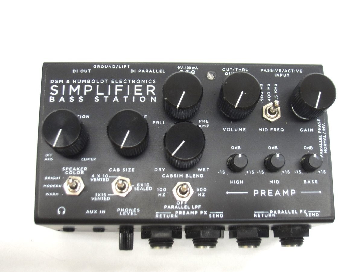 DSM & Humboldt Simplifier Bass Station Preamp Bass Guitar Effect Pedal Used