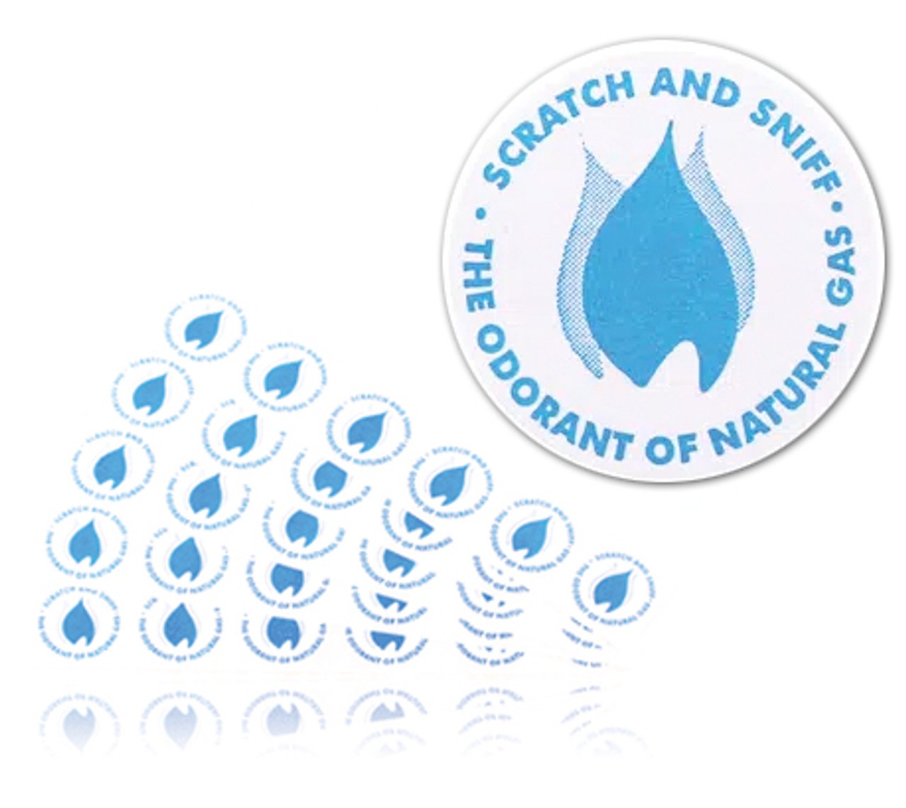 Natural Gas Stickers Kids Education Series Scratch & Sniff Mercaptan Safety 30pk