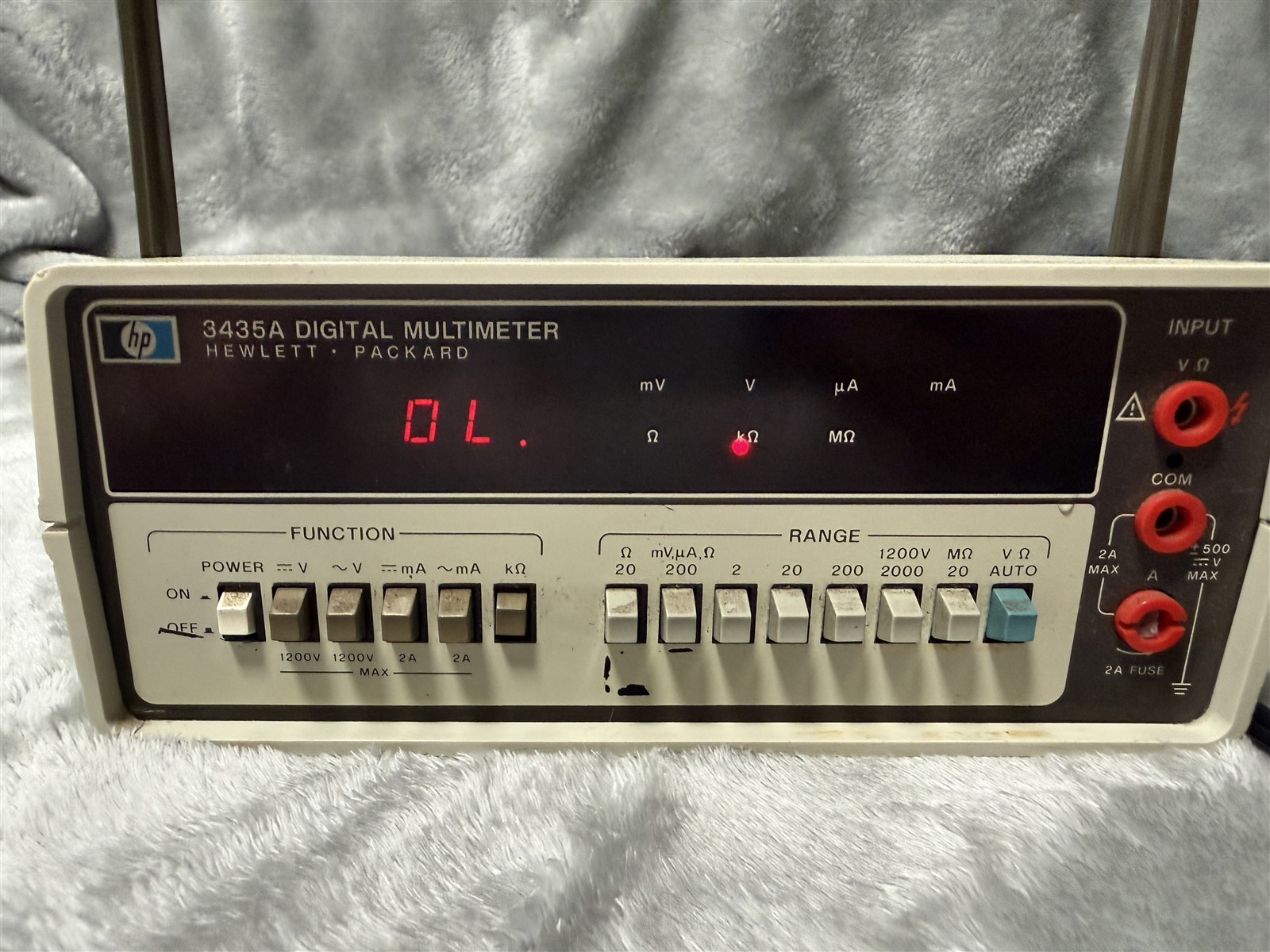 HP 3435A DIGITAL MULTIMETER - HEWLETT PACKARD - "AS-IS UNTESTED"