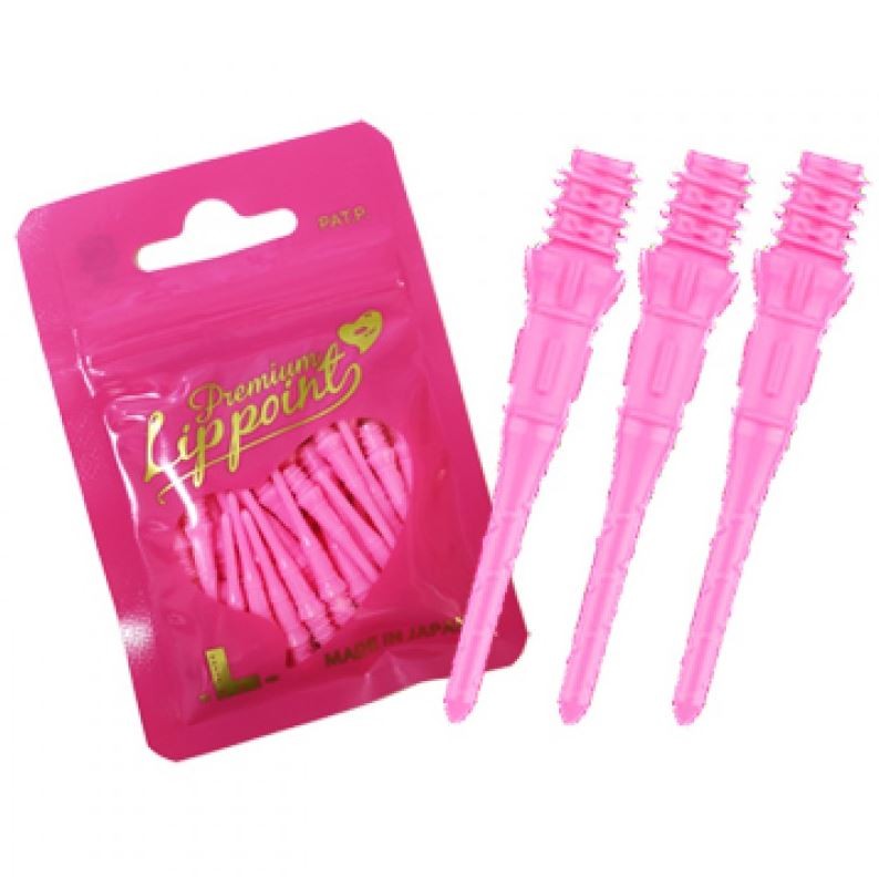 L-Style Lip Point Premium Pink 30 Piece Dart Tips