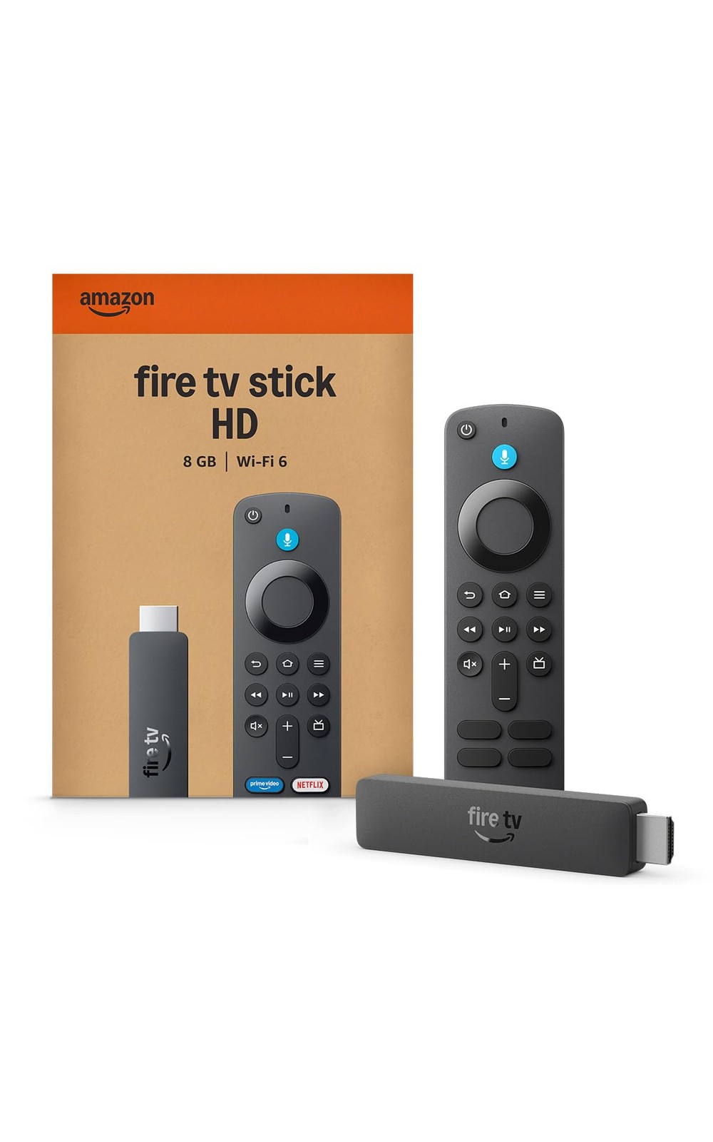Fire TV Stick HD (newest model) free & live TV Alexa Voice Remote powered by the