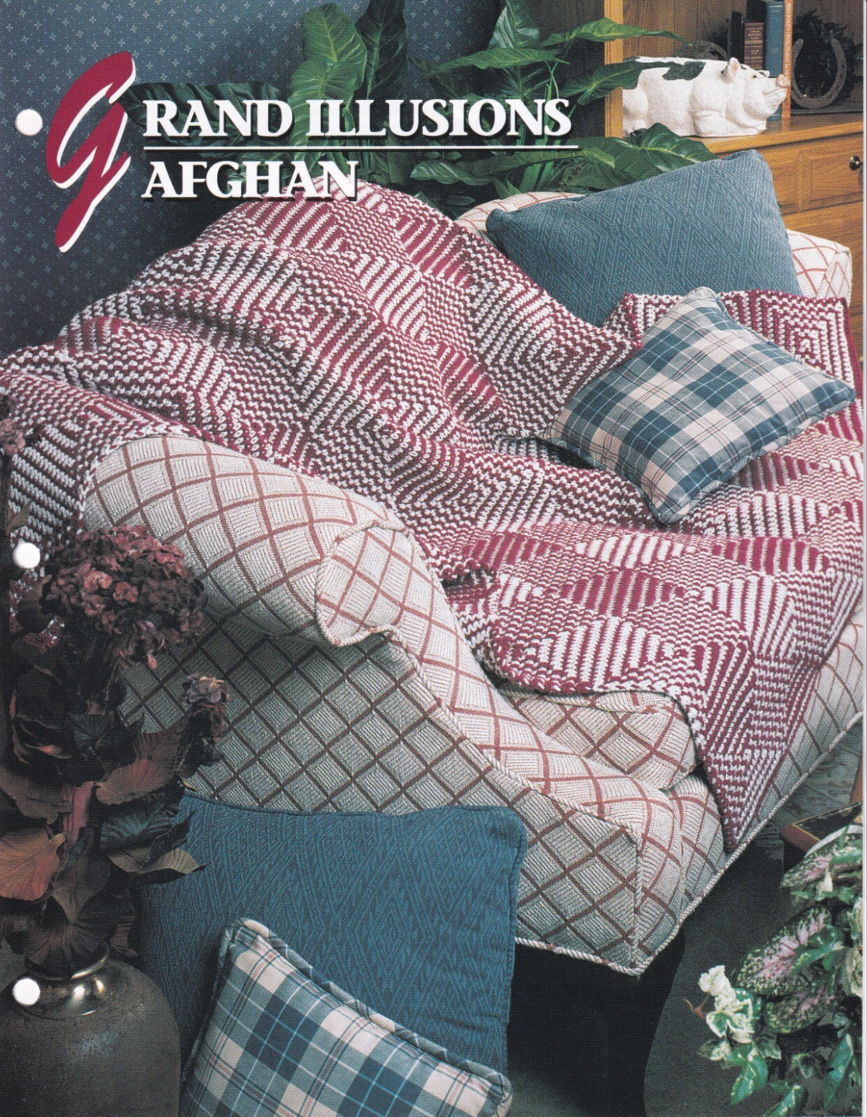 Crochet Afghan Pattern GRAND ILLUSIONS AFGHAN Instructions Leaflet Annie's
