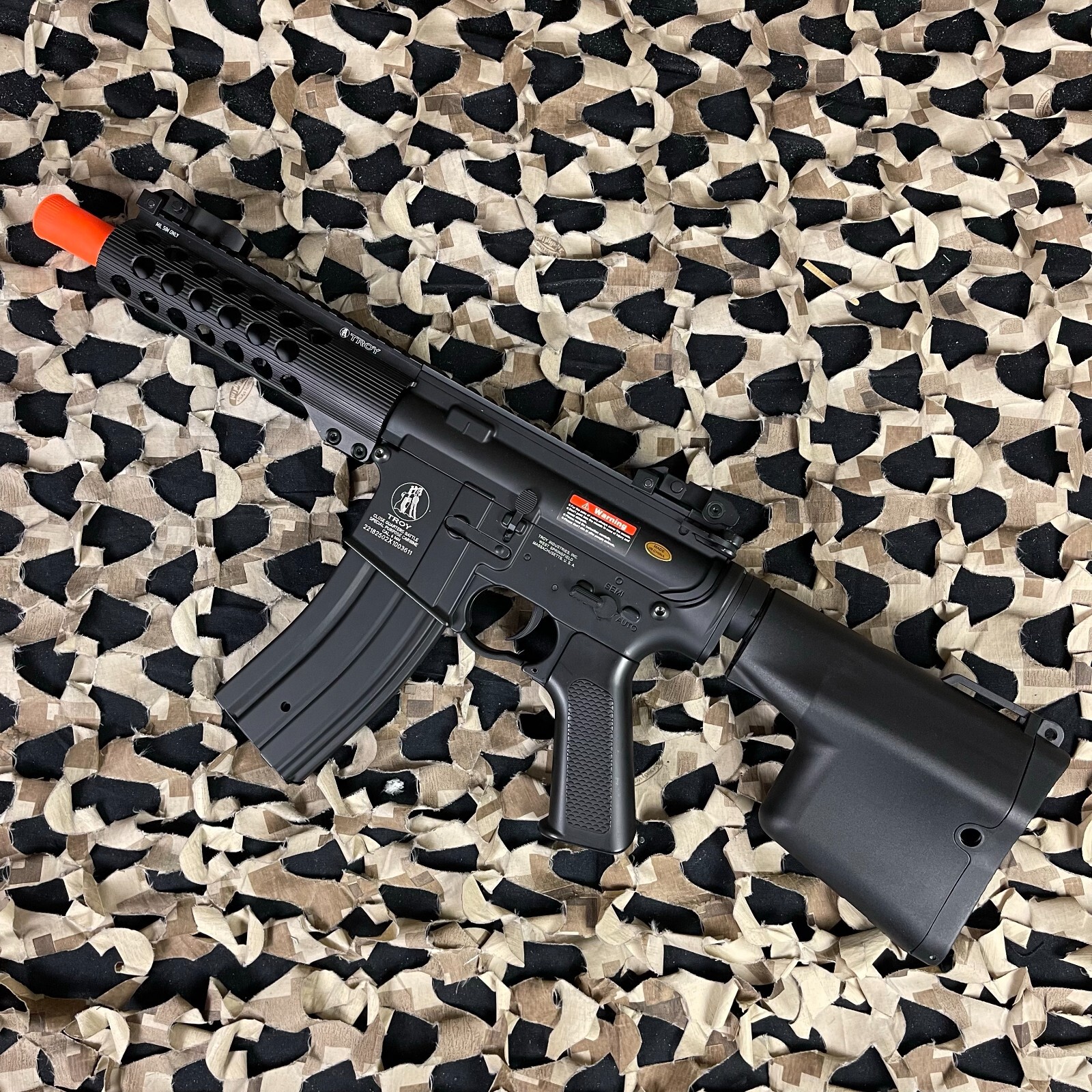 NEW Echo1 Troy Industries Full Metal M7A1 Battle Rifle AEG Airsoft Gun (JP-119)