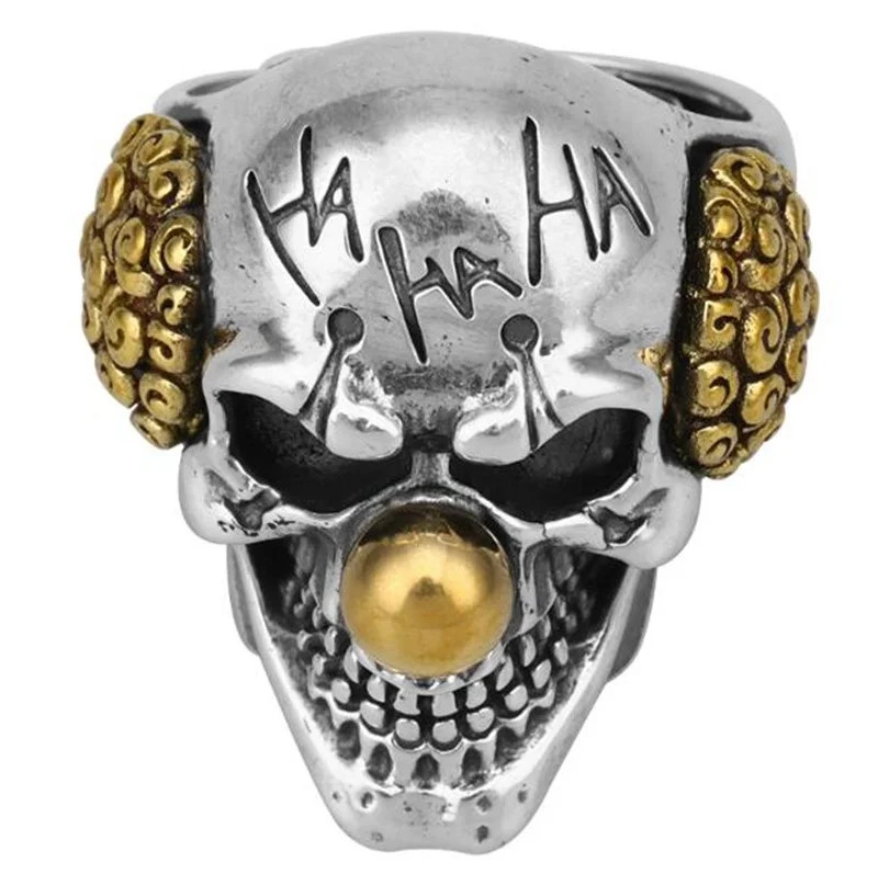 Joker Clown DC Ring Sized Band Movies Jewelry Comics Cards Skull