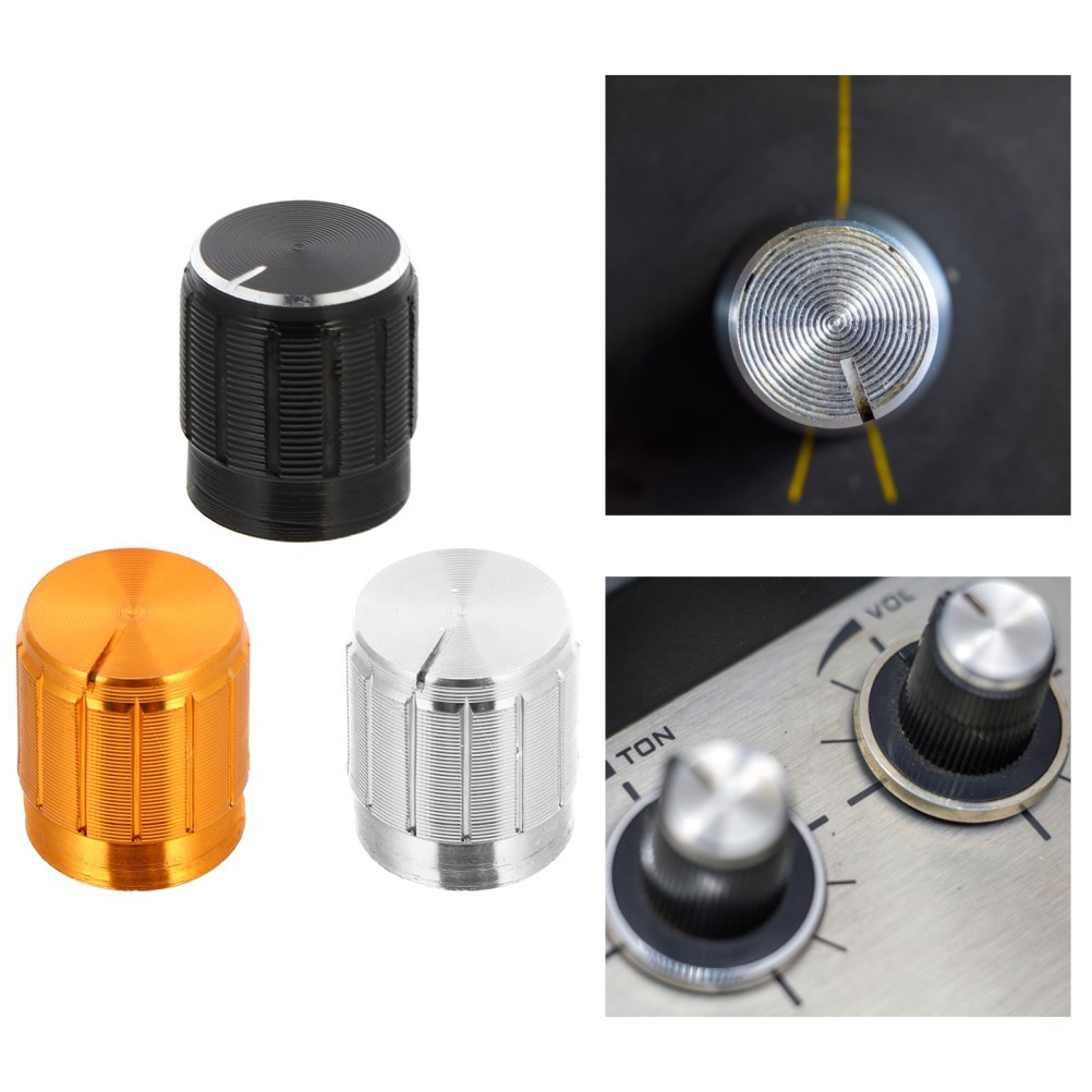 12 Pcs Rotary Potentiometer Knobs Aluminum Alloy Replacement Sound Knobs