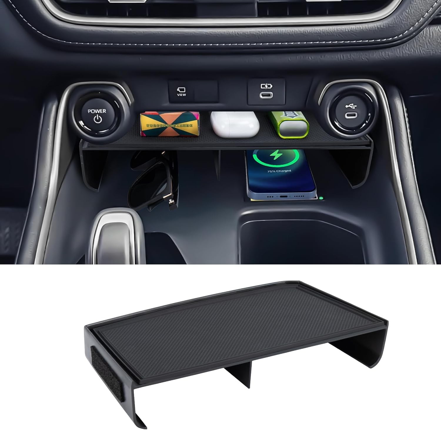 Center Console Organizer Compatible with Grand Highlander Center Console Tray