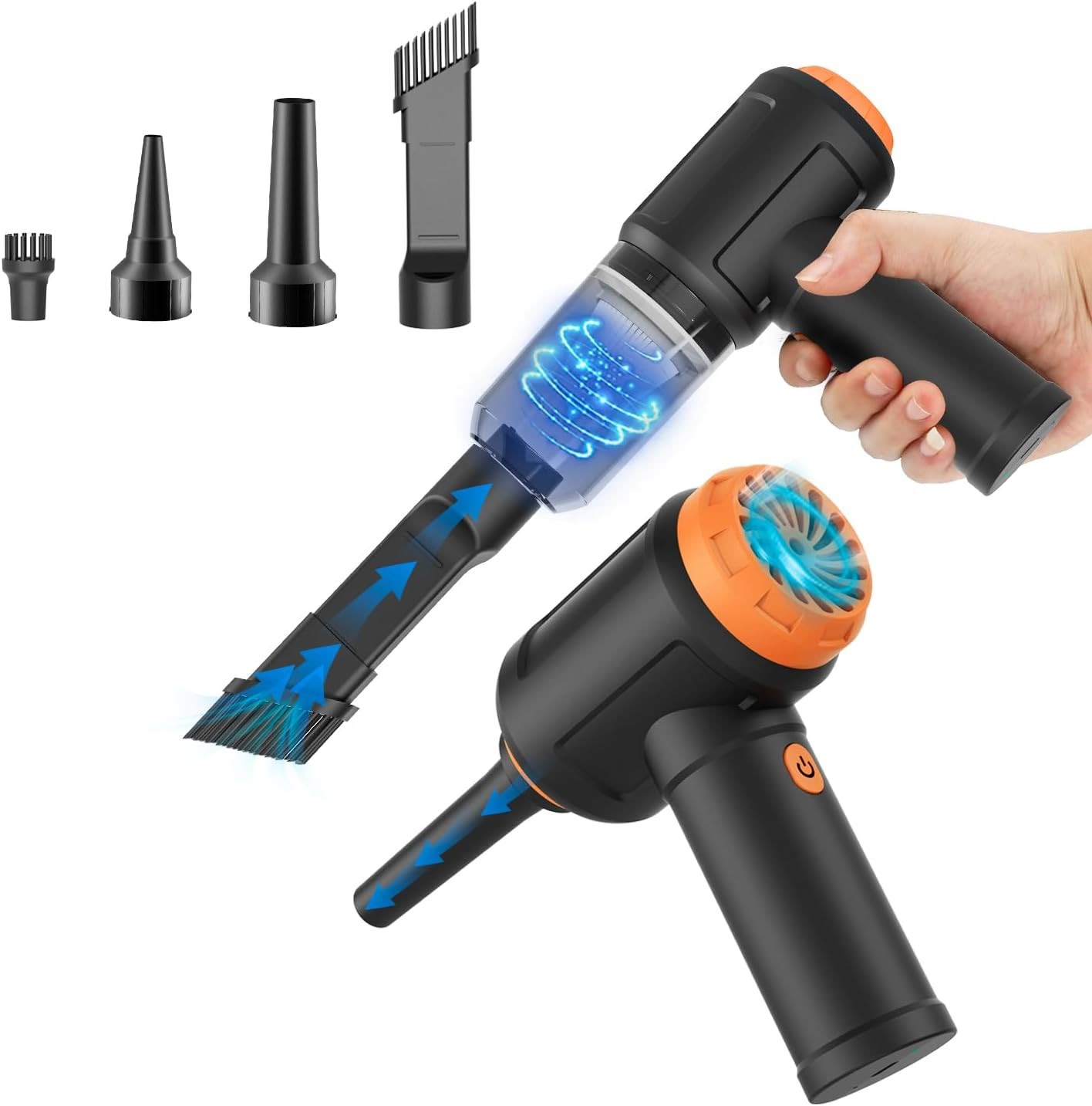Air Duster - Computer Vacuum Cleaner - for Keyboard Cleaning - Cordless Canned A
