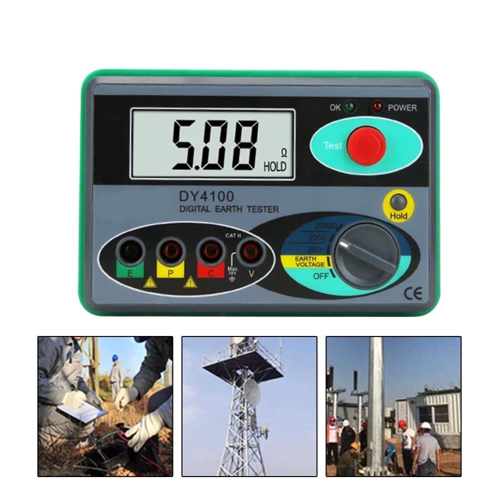 DY4100 Digital Earth Ground Resistance Meter Efficient and Reliable Measurement