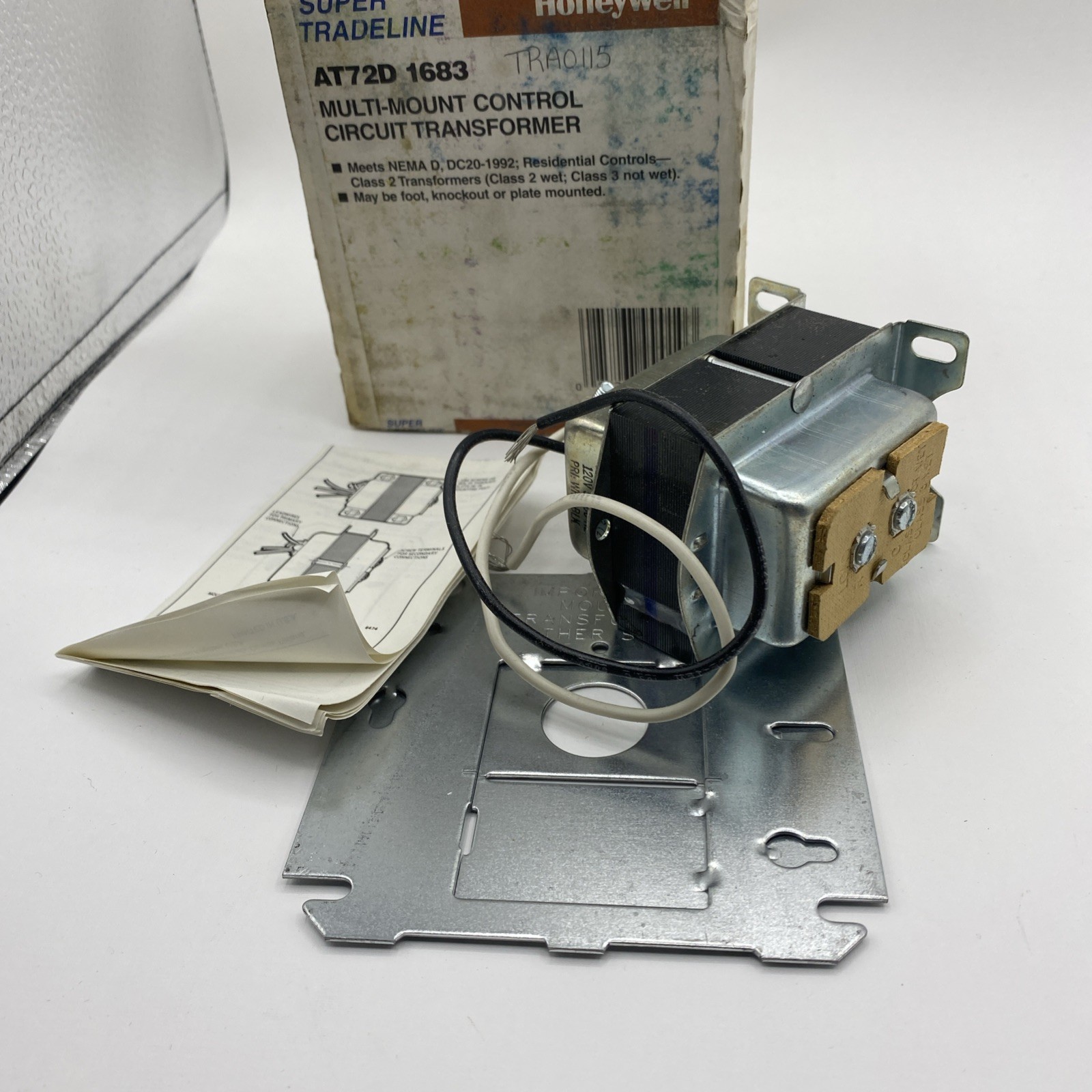 Honeywell Resideo Home 24V Multi-Mount Control Circuit Transformer AT72D 1683