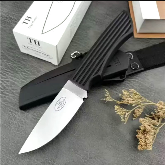 7.7" Stainless Steel Fixed Blade Knife Survival Hunting Knife with Scabbard