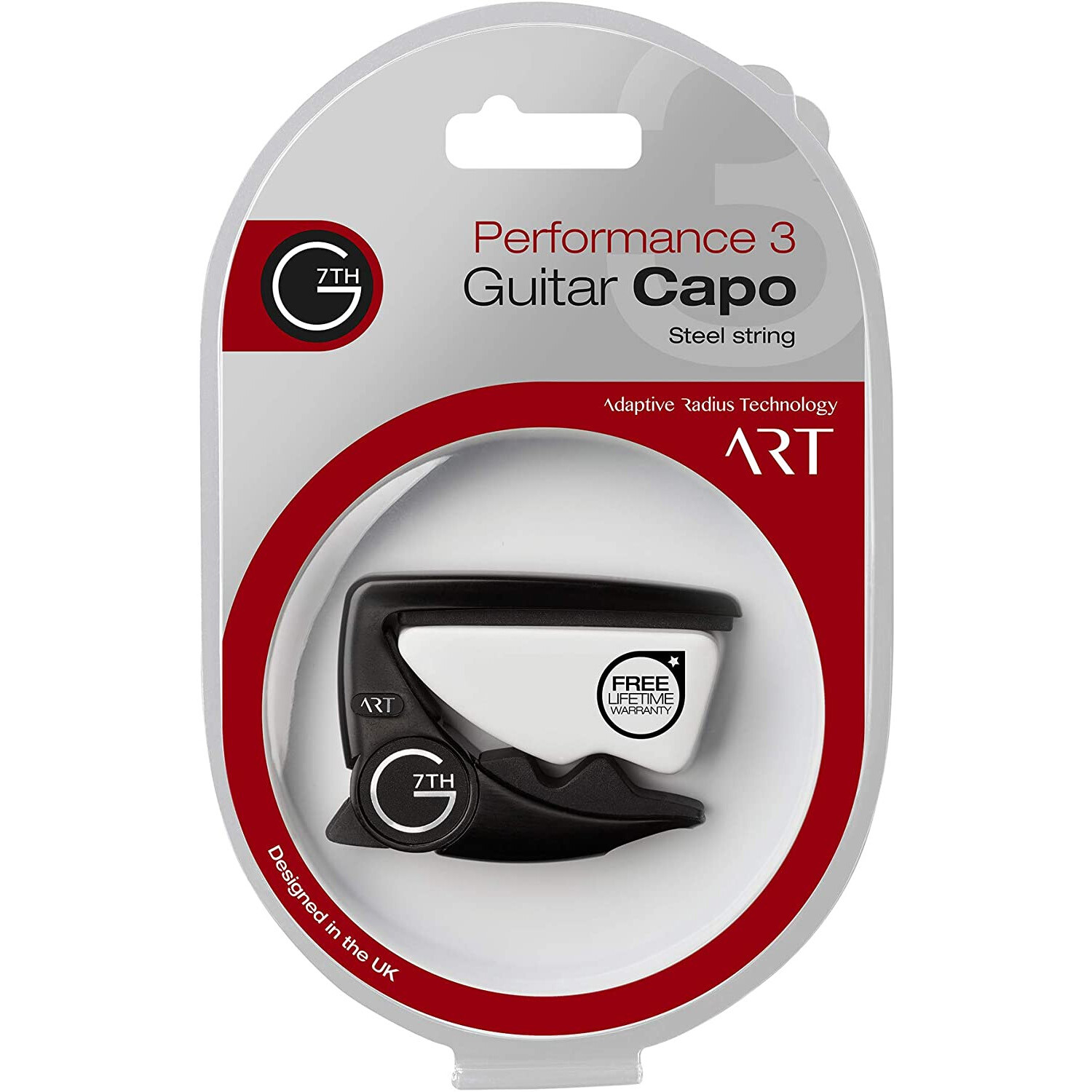 G7th C81020 Performance 3 Steel String. Black