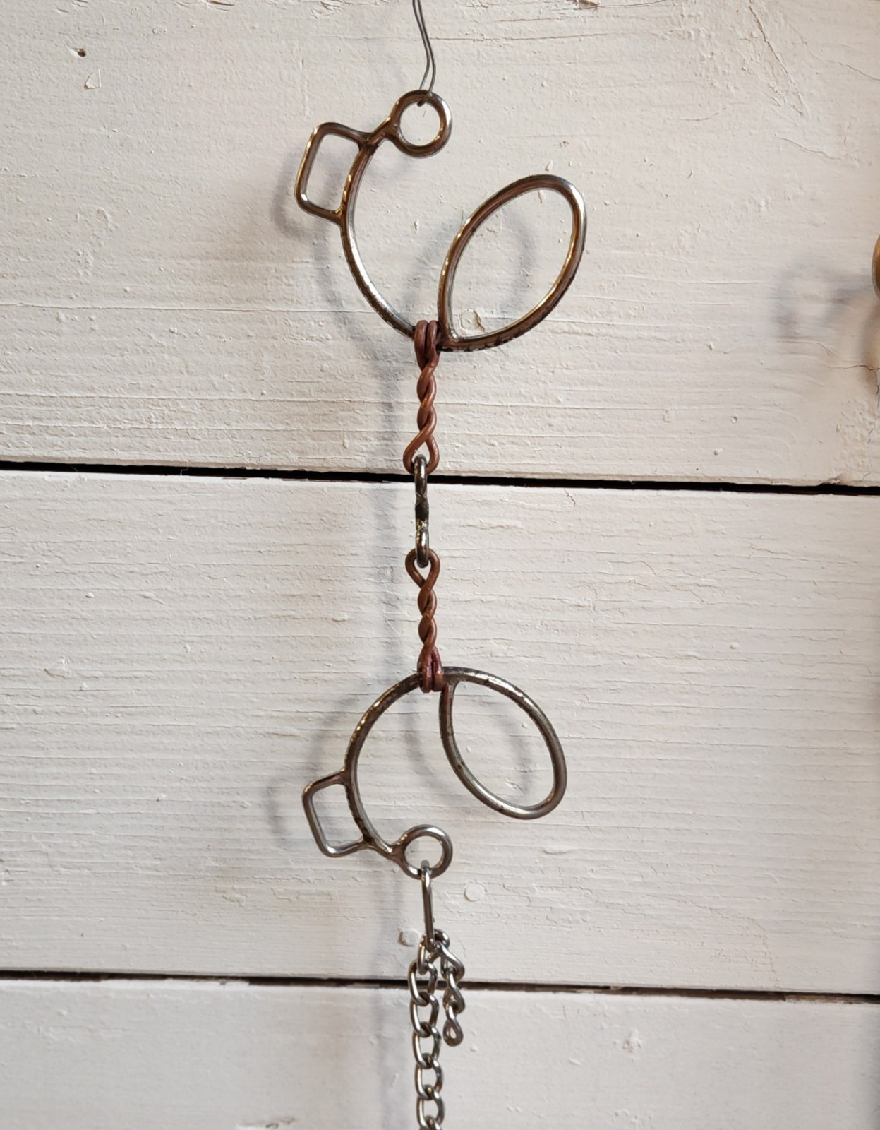 5.25" Twisted Copper Wire, Sliding 6 Gag Bit