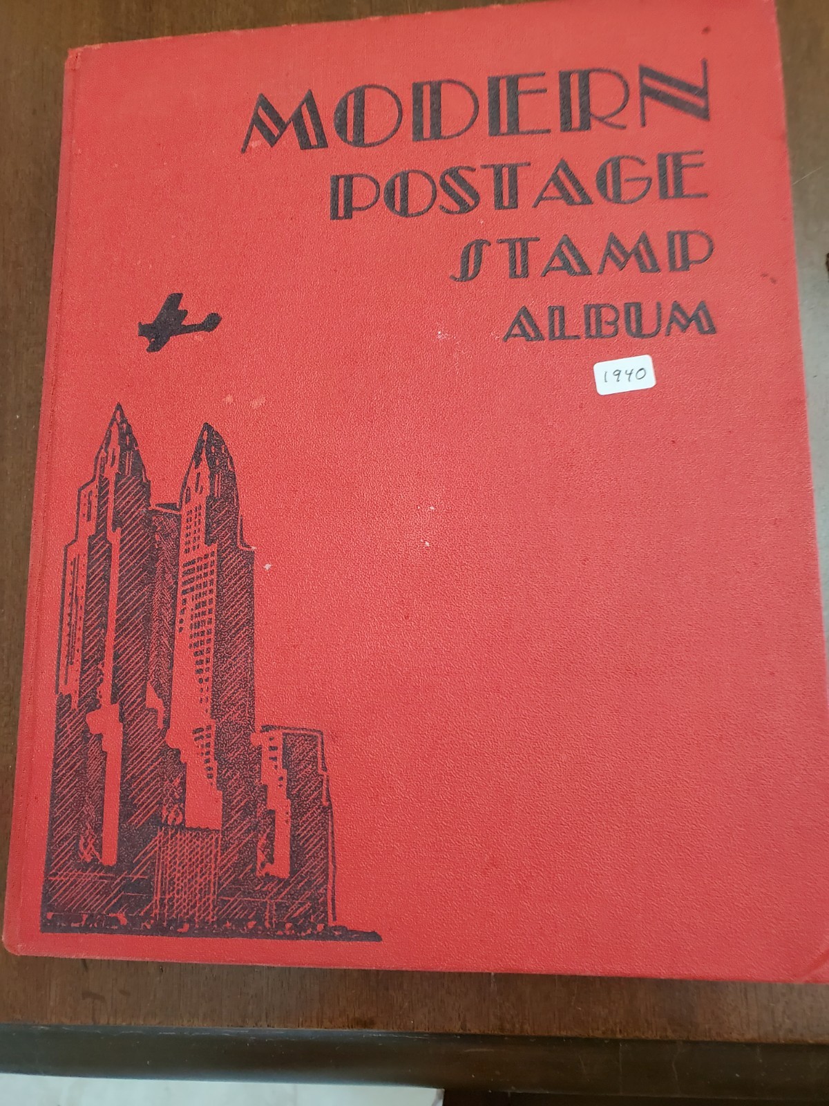 The  Modern Postage Stamp Album with  U.S. & World Stamps  1940