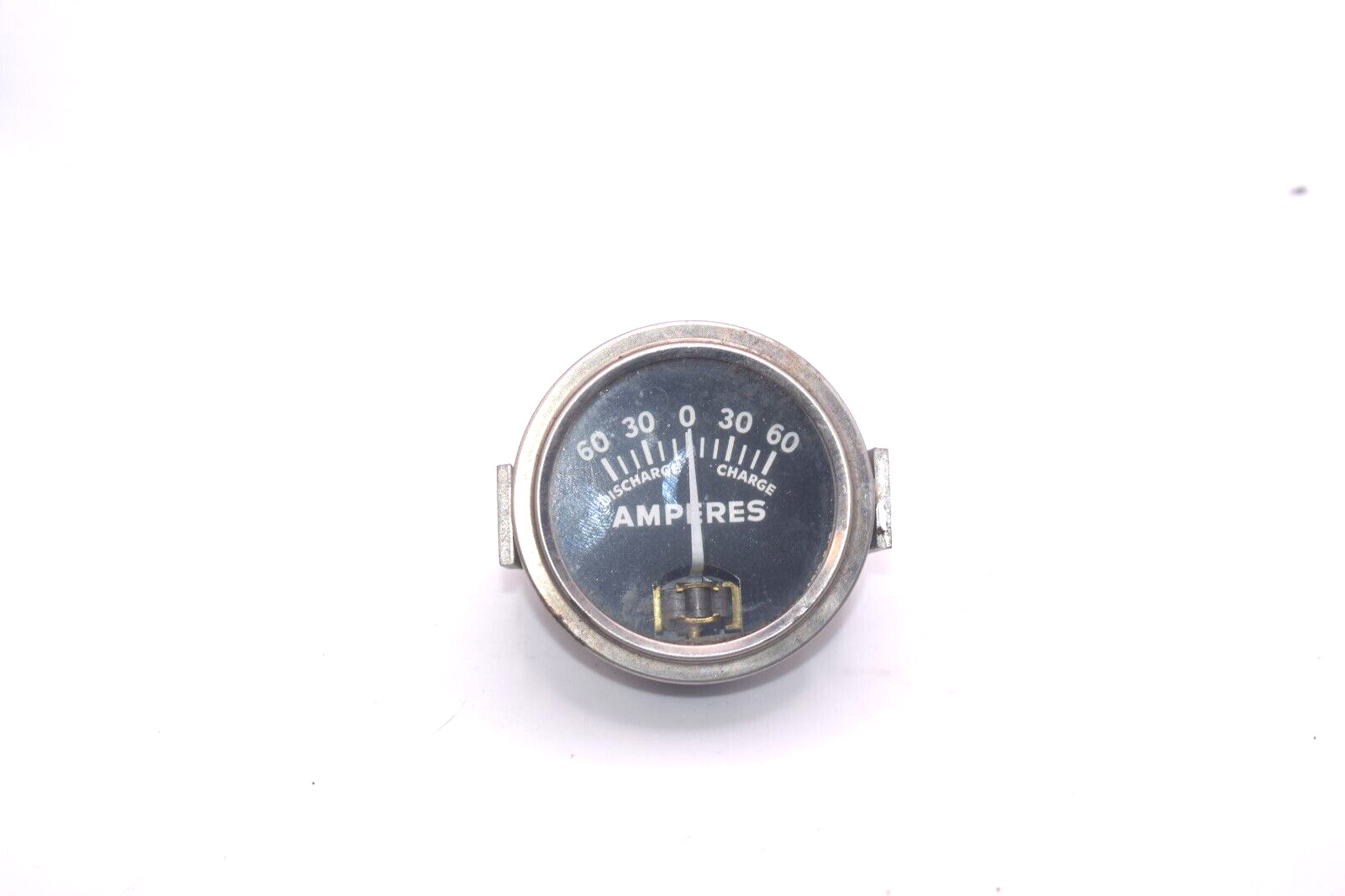 STEAMPUNK PANEL METER - 4DIS-5-18 AMPERES DISCHARGE METER 2.5" W/ MOUNT BRACKET