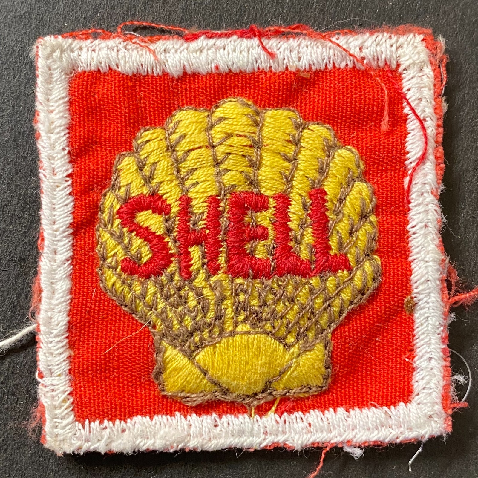 Shell Oil Gas Small Embroidered Patch Vintage 1.75" x 1.75" (#4)