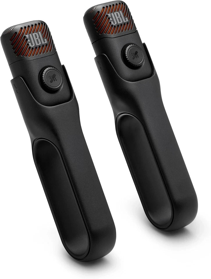 JBL EasySing Mic Mini Duo Compact Wireless Microphone Black