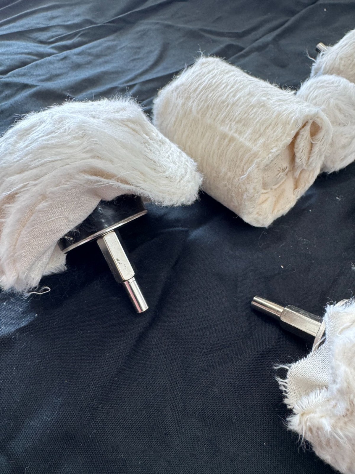 Lot of 100% Cotton Buffing Set For Metal Polishing Includes Tapered & Cylinder
