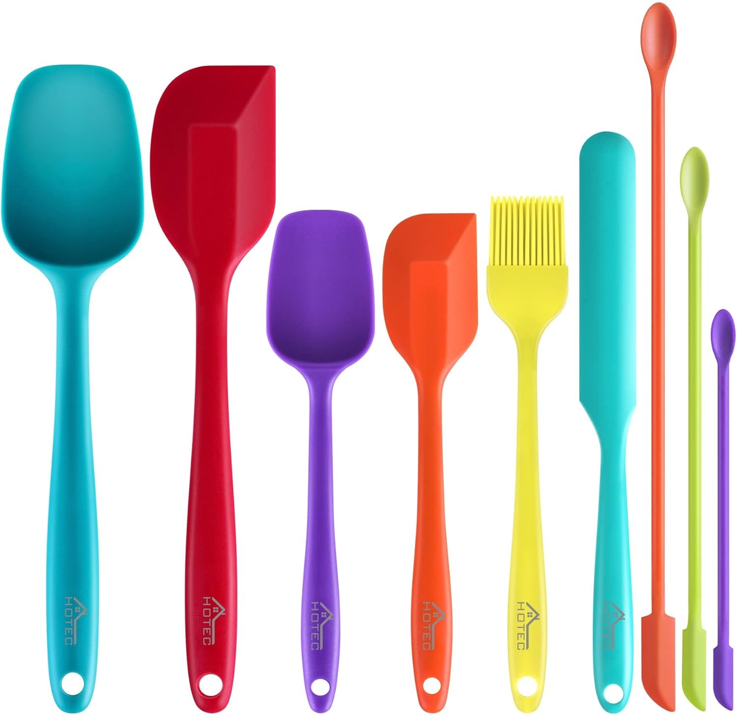 Heat Resistant Silicone Spatula Set Kitchen Utensils for