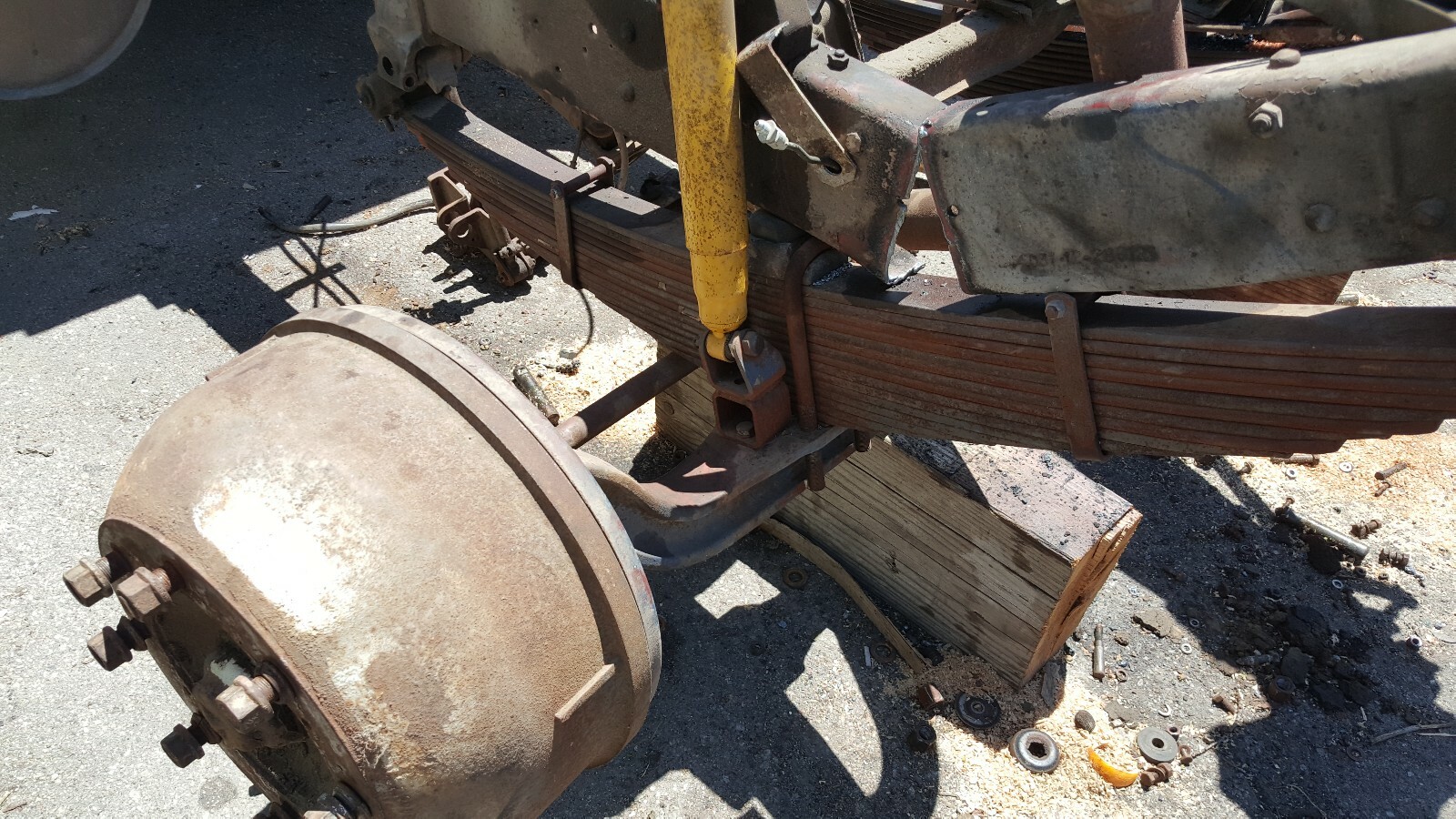 Front I-beam with suspension for Mercedes Benz 1113 L36 334 USED