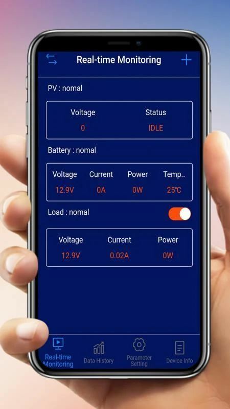 MPPT 20 A MobiSolar Solar Charge Controller with Bluetooth