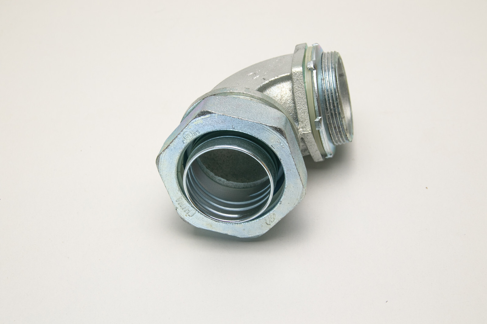 Liquidtight 2" Threaded Flex EMT Conduit 90-deg Connector - 2 pack - Appleton