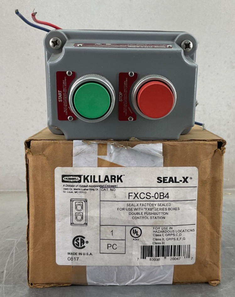 NEW KILLARK FXCS-0B4 SEAL-X FACTORY SEALED FXB SERIES BOXES DBL PUSHBUTTON
