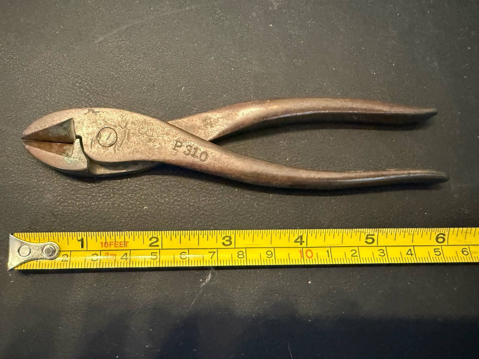 Vintage P310 Non-Sparking Diagonal Cutting Pliers 6.5” Copper Alloy Cutter